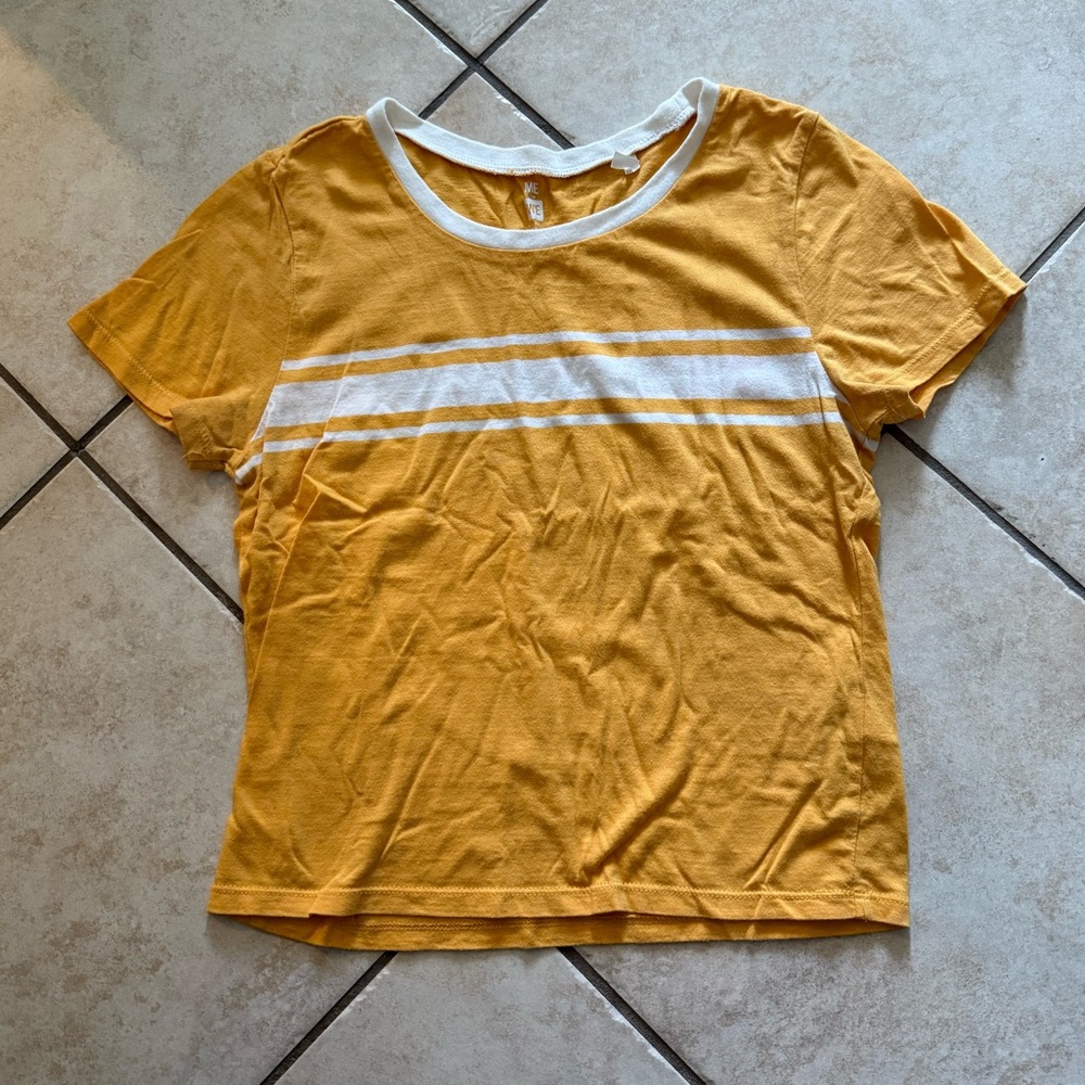 Yellow Crop Top